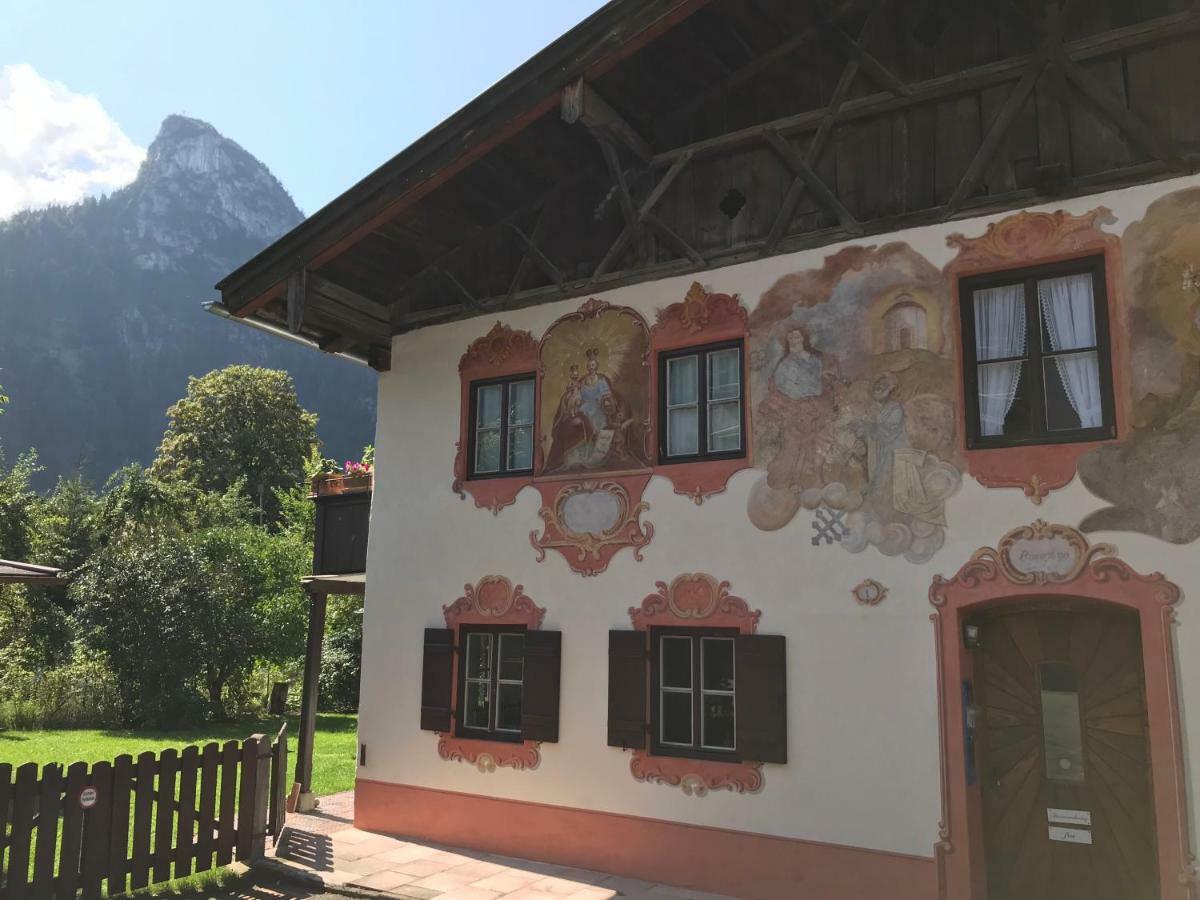 Ferienwohnungen Im Lueftlmalereck, Mussldomahaus Oberammergau Eksteriør bilde